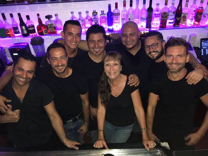 December 2016 the Swedes bar bistro staff in gay friendly puerto vallarta mexico